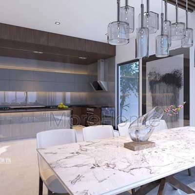 Thiết kế phòng bếp biệt thự Việt Hưng